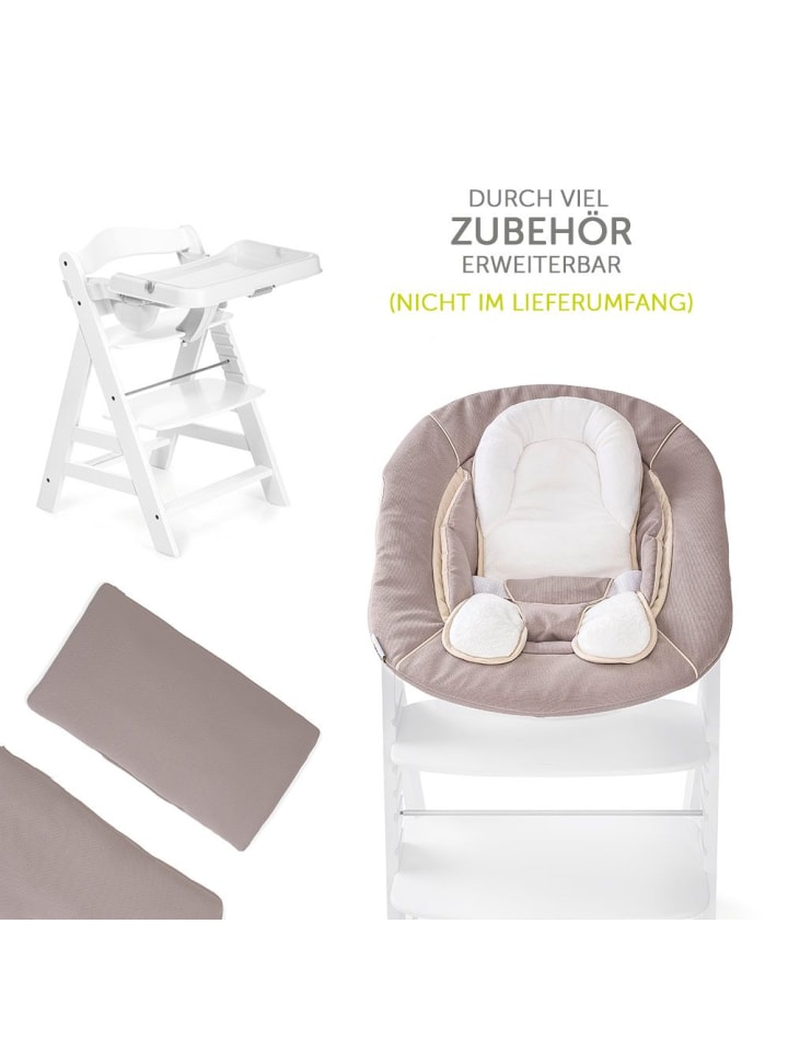 Hauck Hochstuhl Alpha Plus - White in weiss günstig kaufen onesize