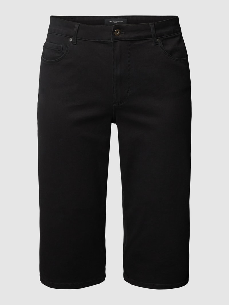 PLUS SIZE Caprijeans mit 5-Pocket-Design in schwarz