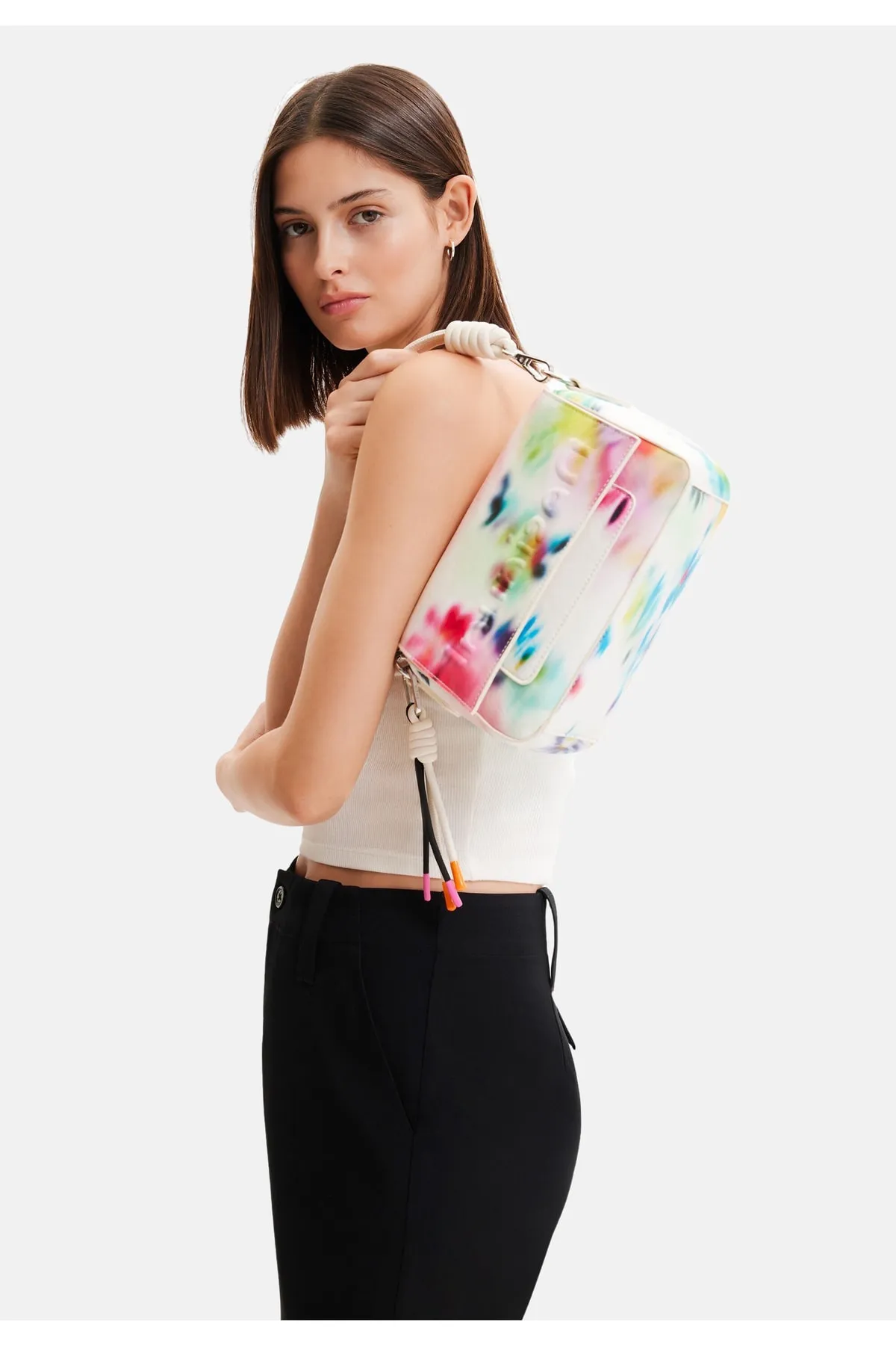 Desigual  Handtasche Pukhet Mini Straigh Kleine Tasche verschwommenes Muster