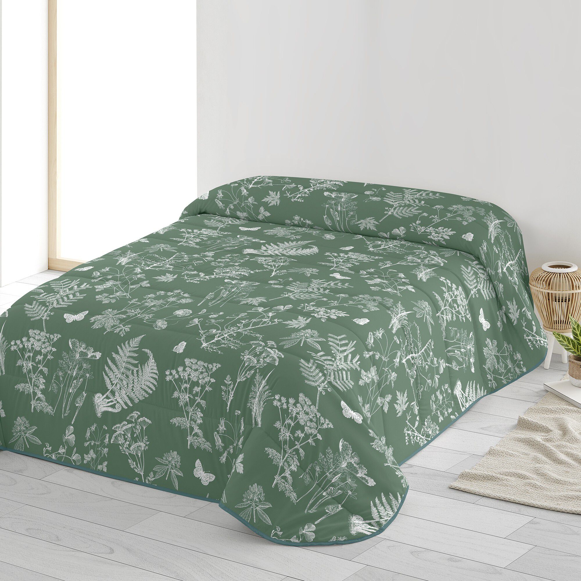 Couette microfibre imprimée forêt 200 g/m²