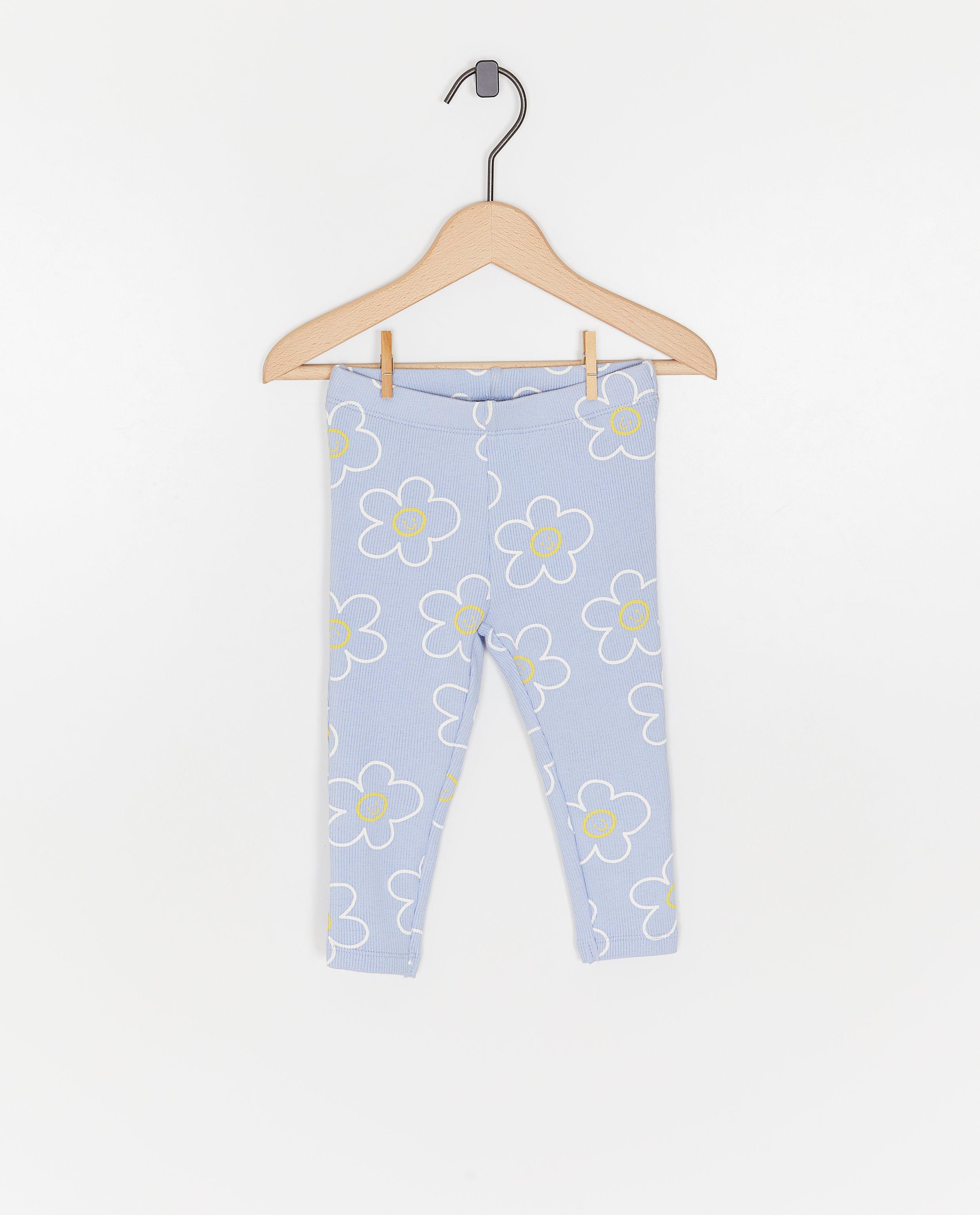 Cuddles and Smiles leggings világoskék mintával