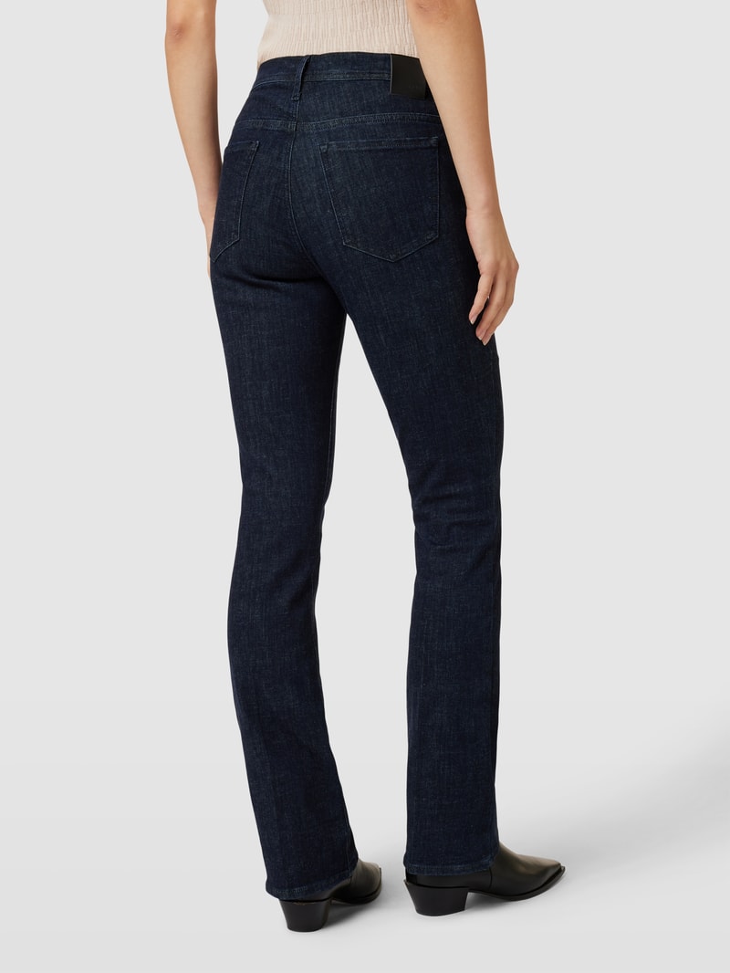Flared Jeans mit Paspeltaschen Modell 'SHAKIRA' in dunkelblau