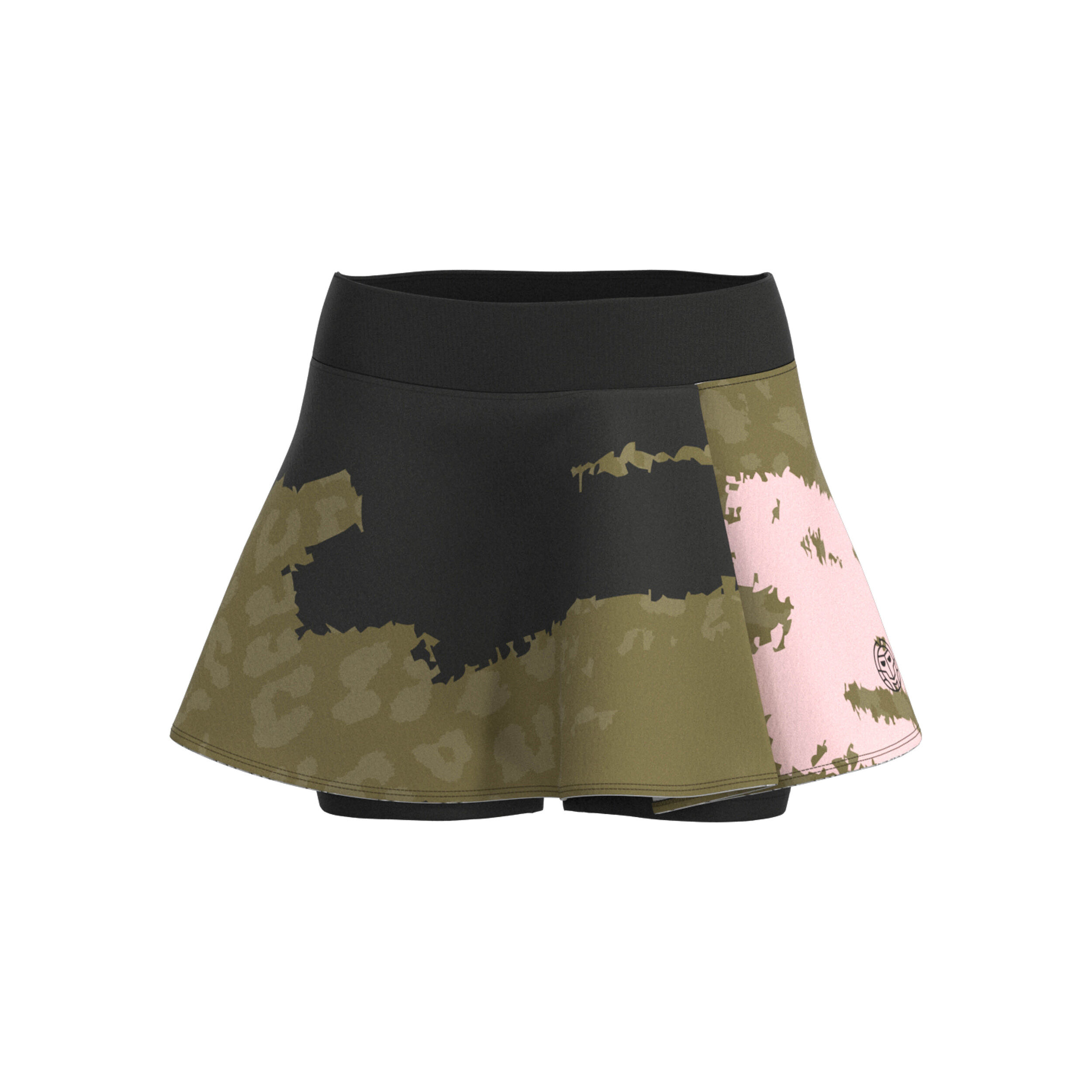 Pure Wild Printed Wavy Rock Damen - Oliv, Mehrfarbig
