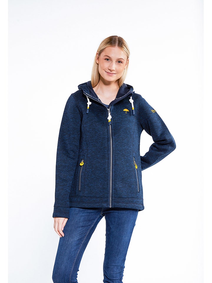 Schmuddelwedda Strickfleecejacke in Dunkelblau günstig kaufen