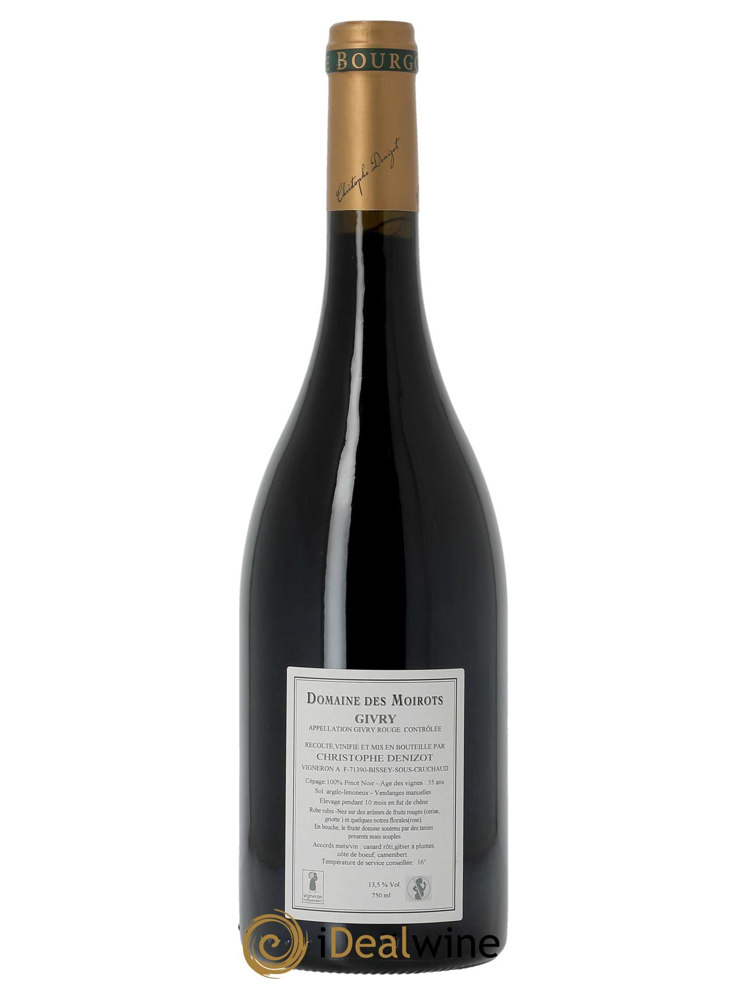 Givry Domaine des Moirots  2021 - Lot de 1 Bouteille