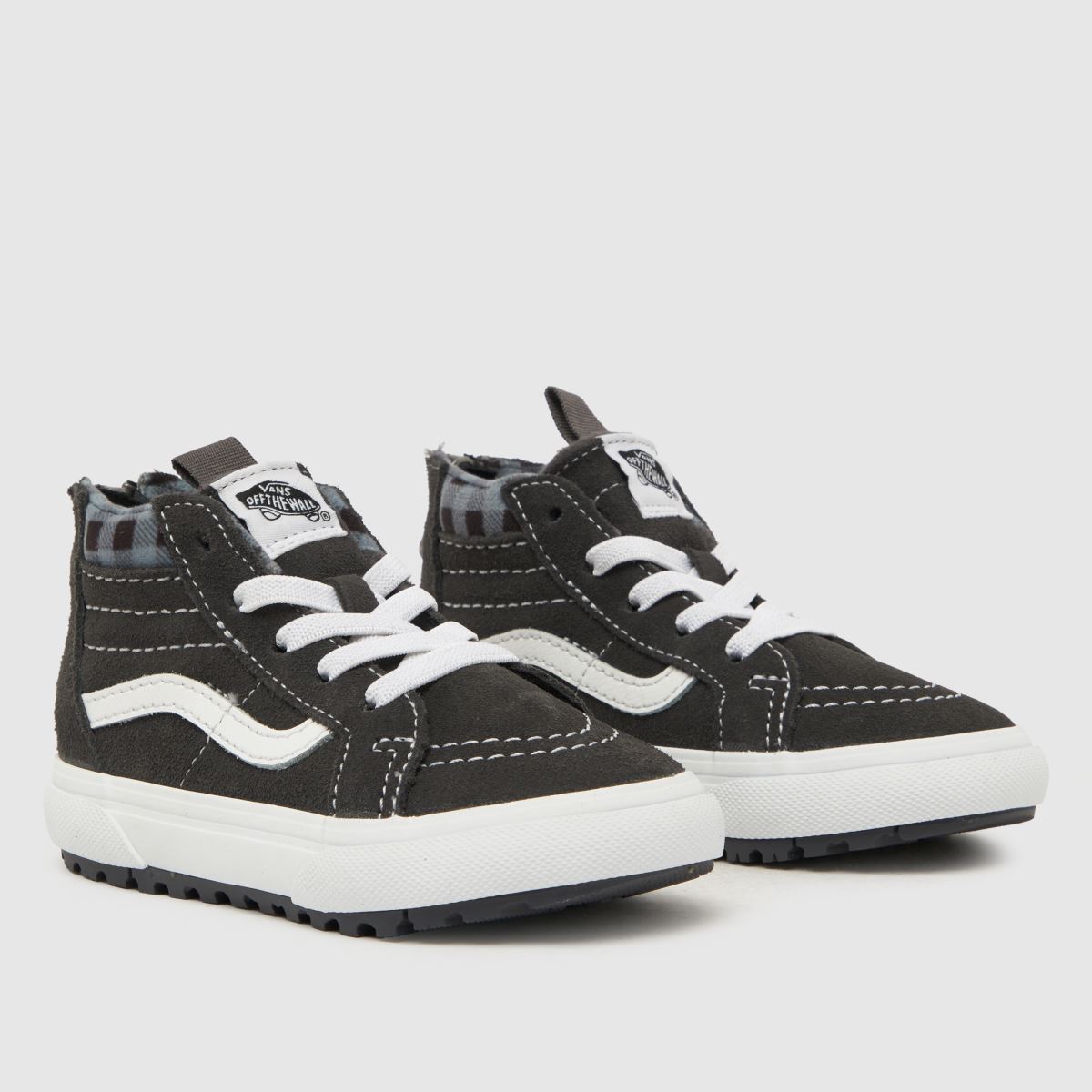 Vans grå sk8-hi dragkedja mte-1 småbarnsskor