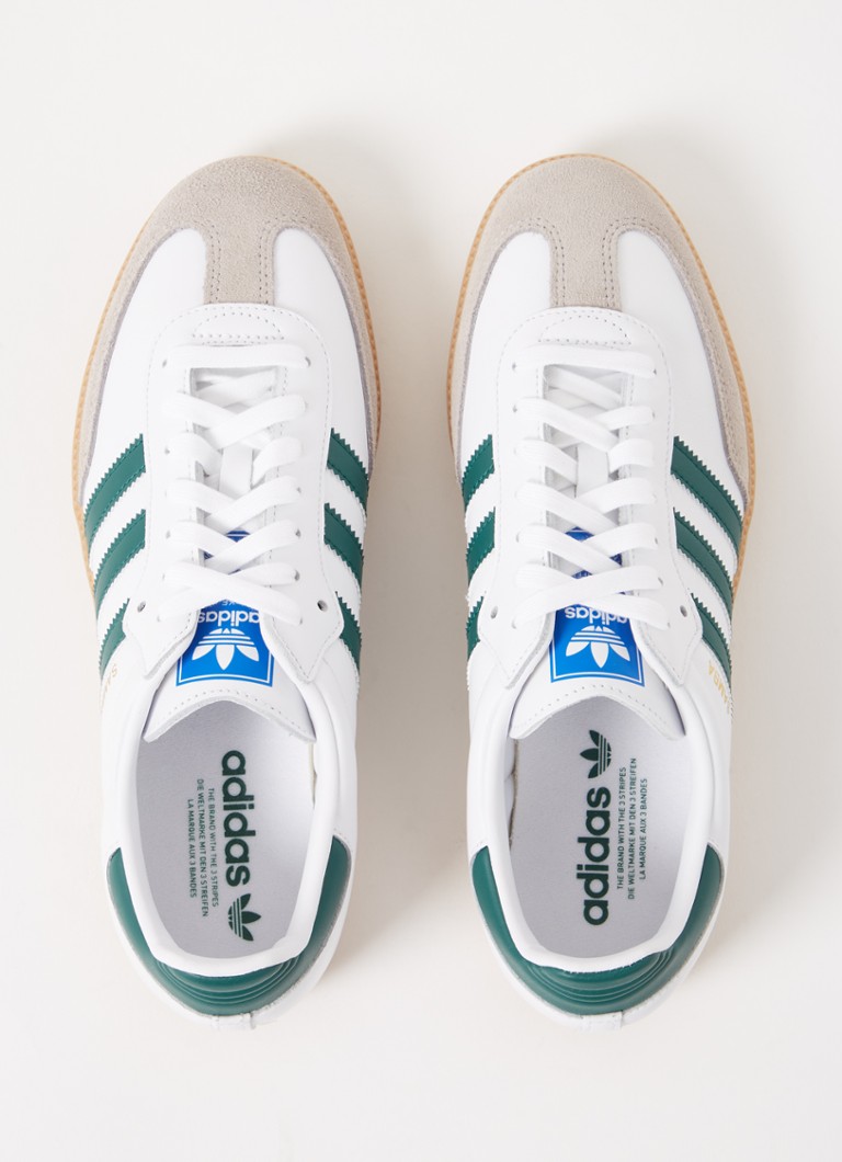 Pantofi sport Adidas Samba OG din piele cu detalii decorative