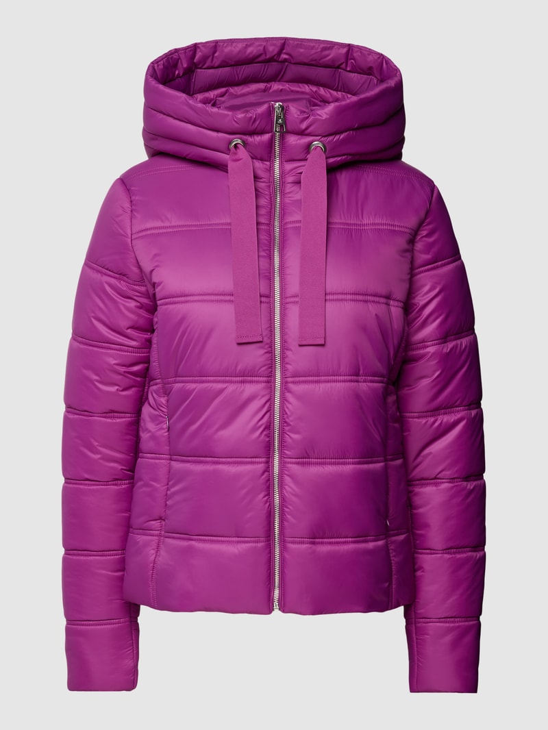 Steppjacke mit Reißverschlusstaschen in fuchsia