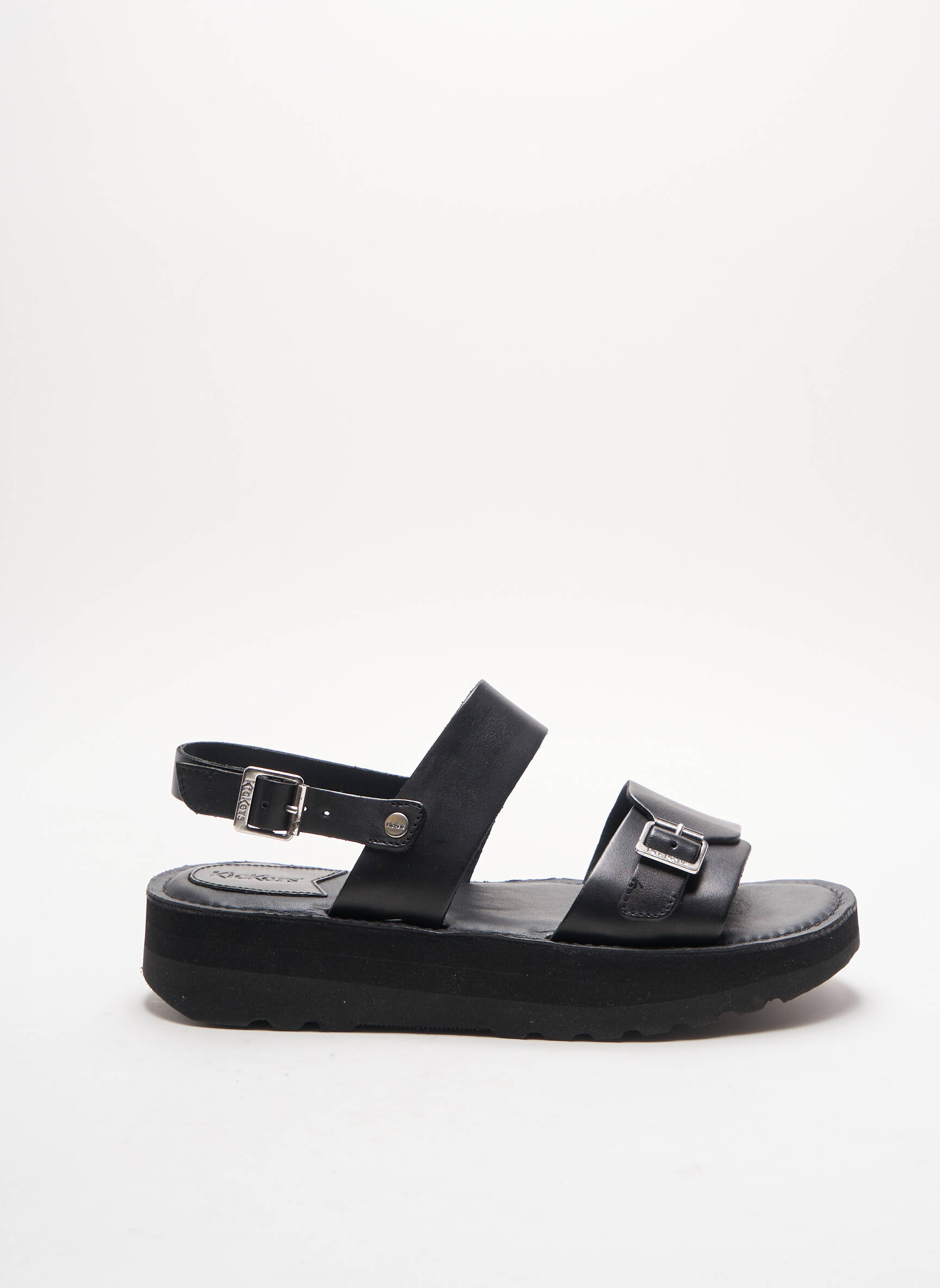Kickers Sandales Nu Pieds Femme couleur noir