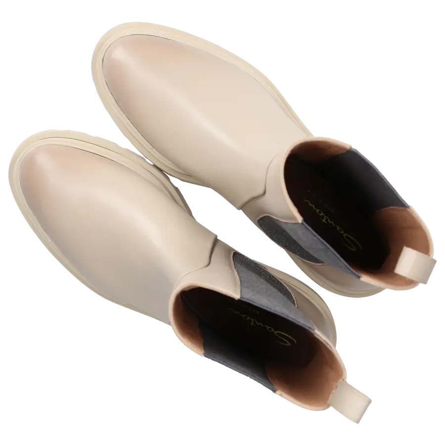 Santoni - Chelsea Boots 59524 Kalbsleder - grau