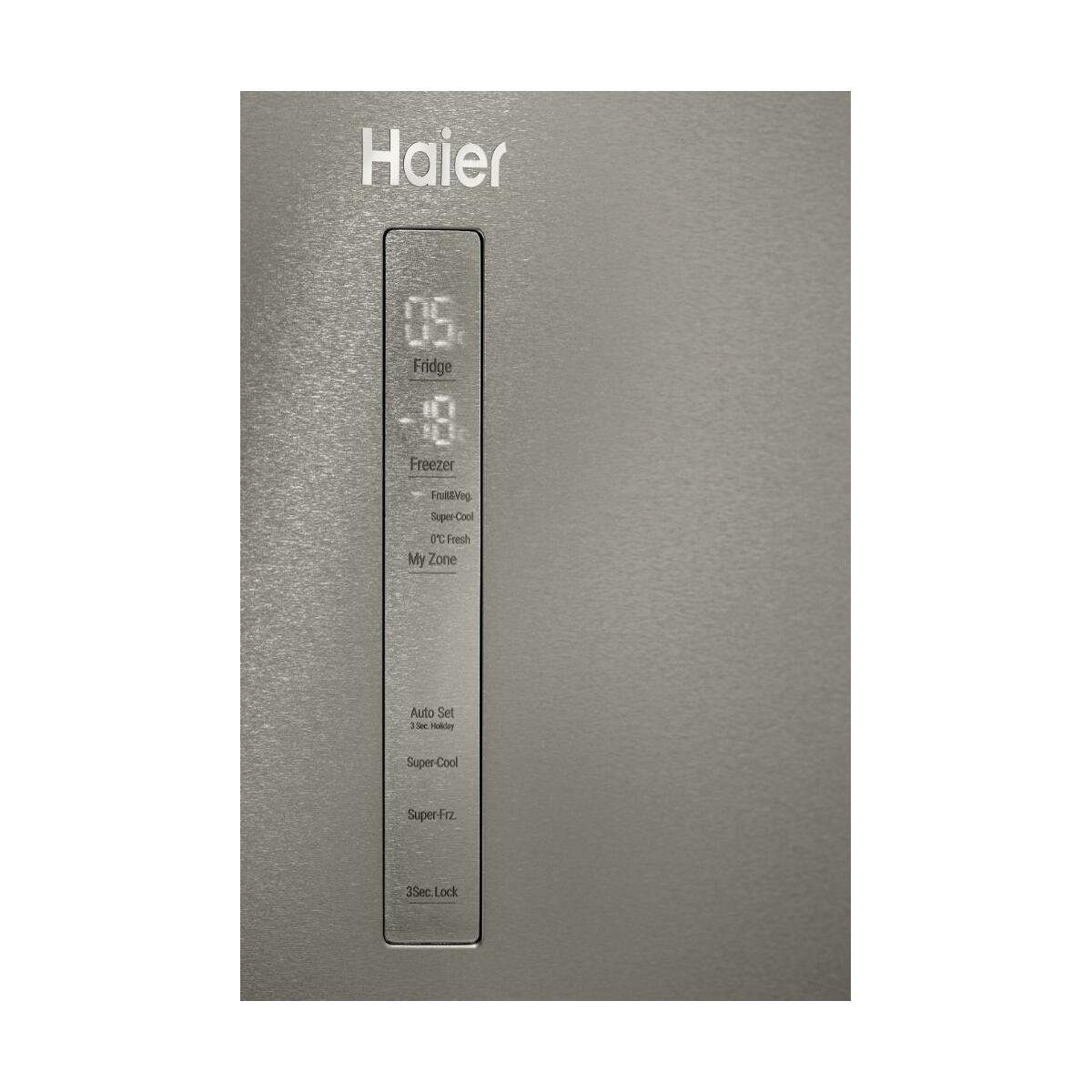 Haier Kühl-/Gefrierkombination HTR7720DNMP, Platinum Inox