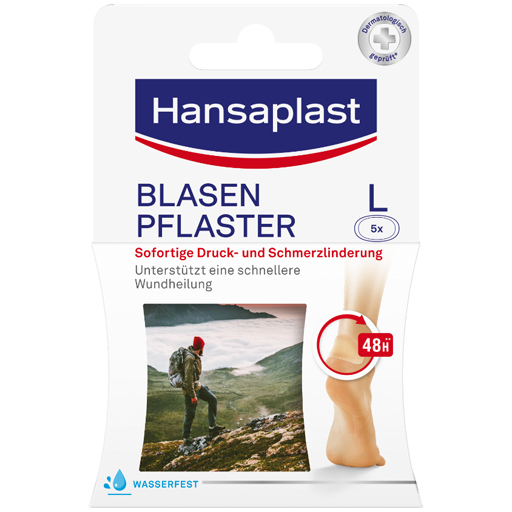 HANSAPLAST Blasenpflaster groß  5 St  Pflaster