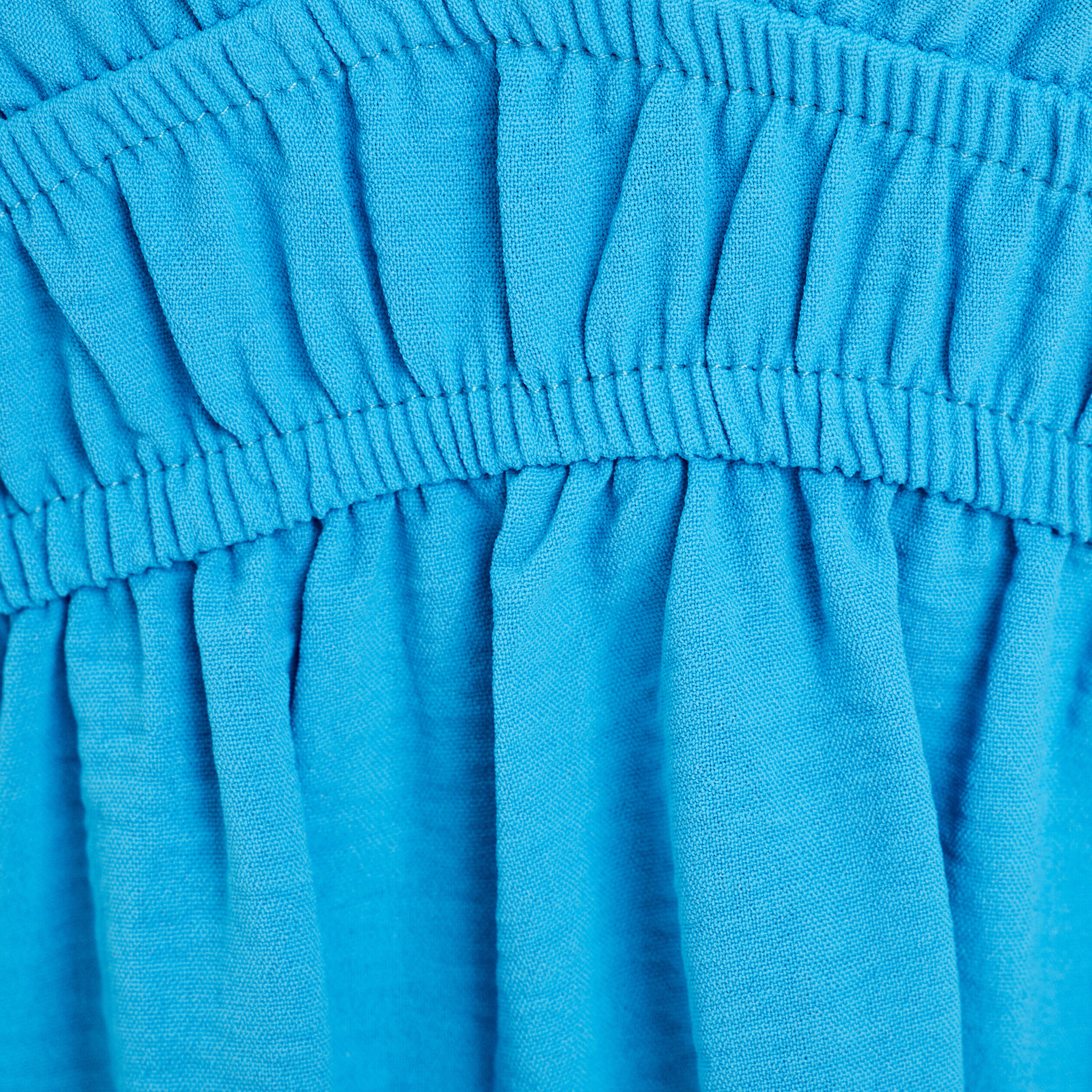 Robe évasée fluide élastiquée bleu femme | Cache Cache
