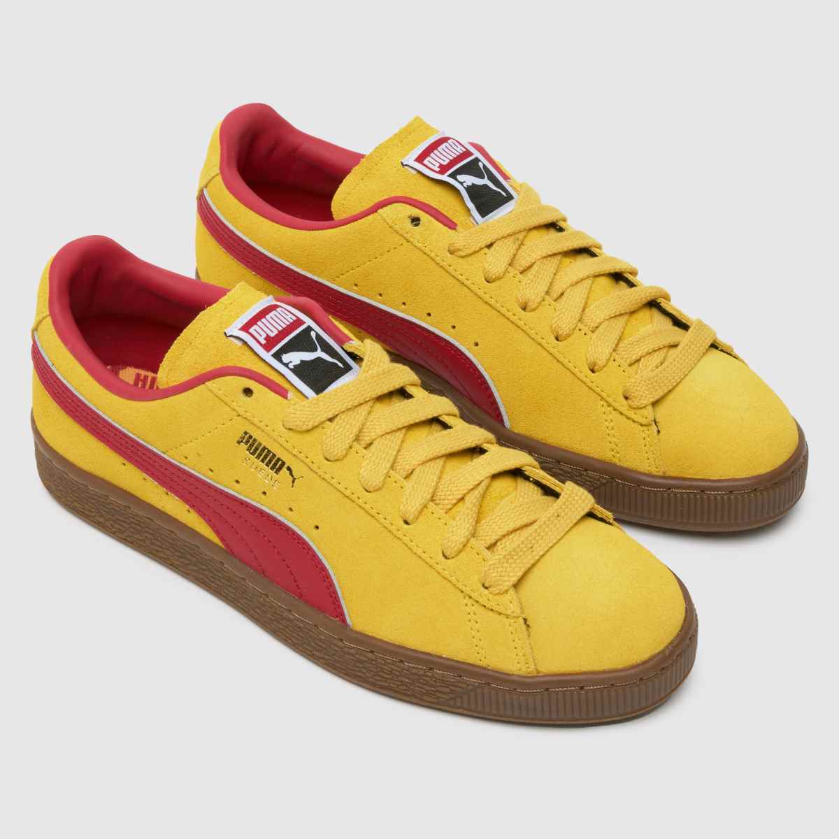PUMA – Gula terrassskor i mocka