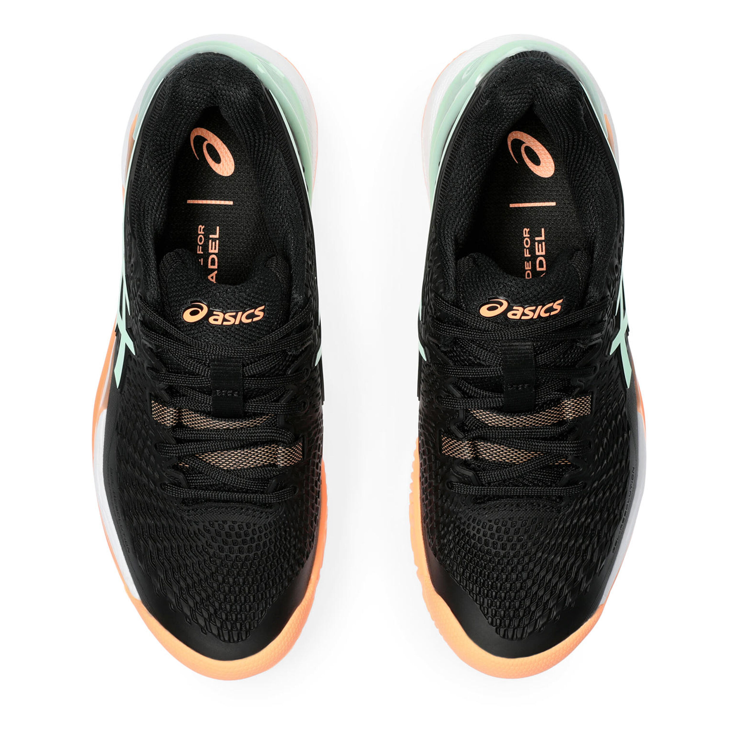 Gel-Resolution 9 Padelschuh Damen - Schwarz, Mint
