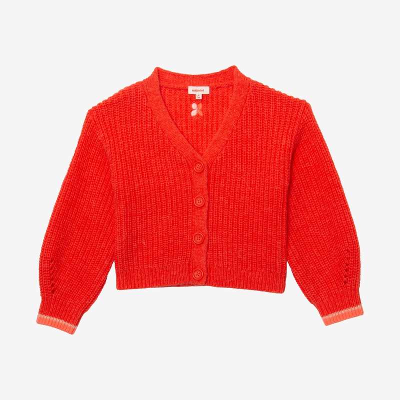 Cardigan fille mousseux orange Catimini