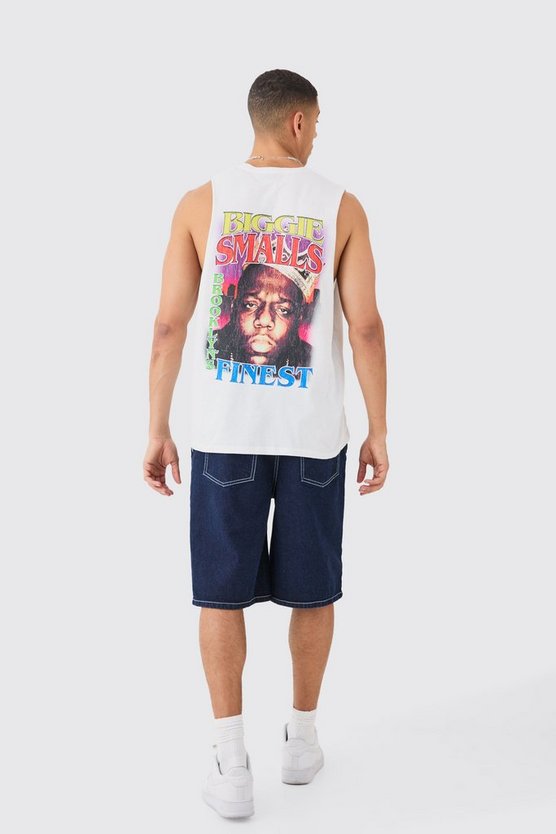Oversize Tanktop mit Biggie Smalls Print