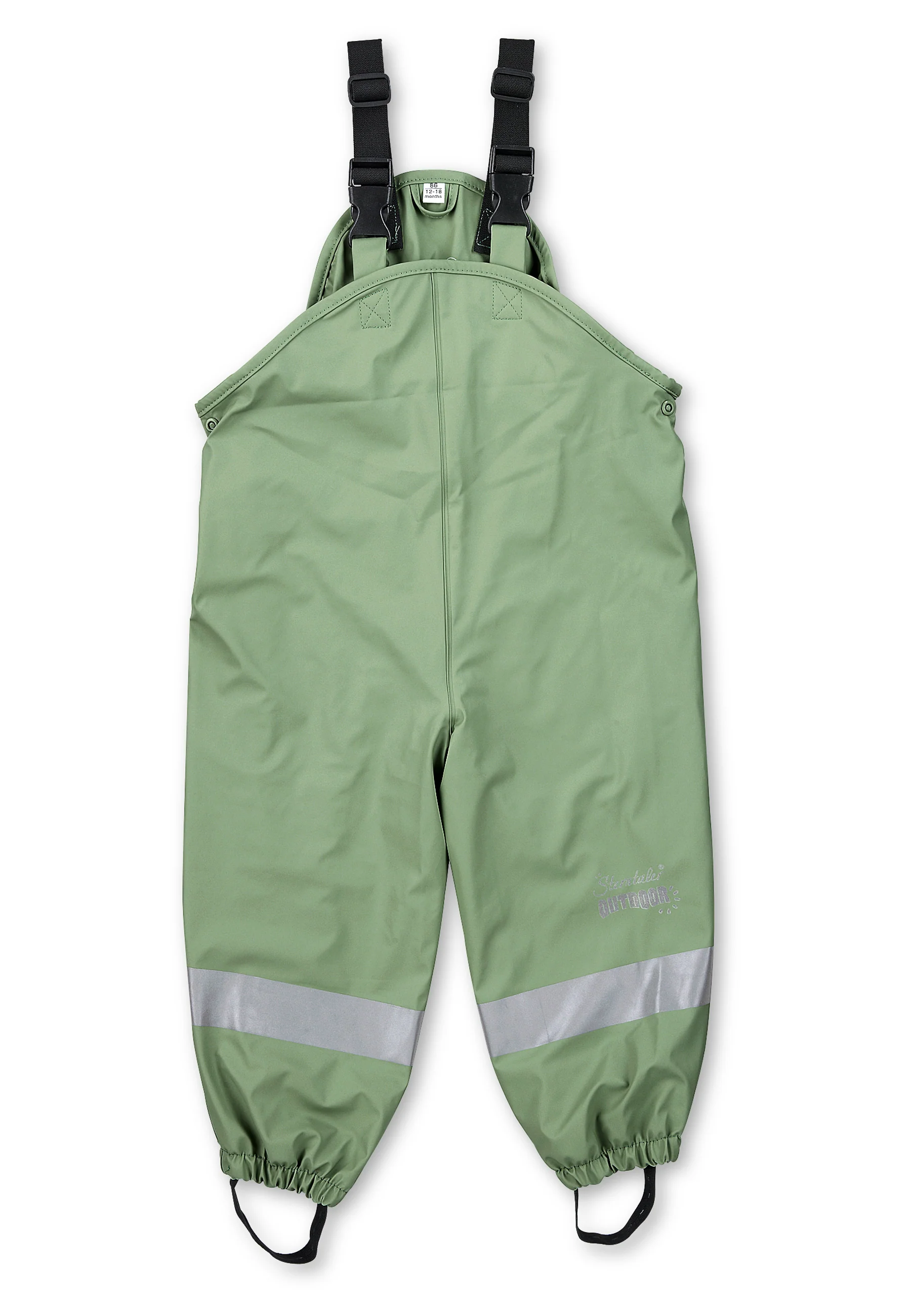 Regenhose Kinder, gefüttert mit Reflexstreifen