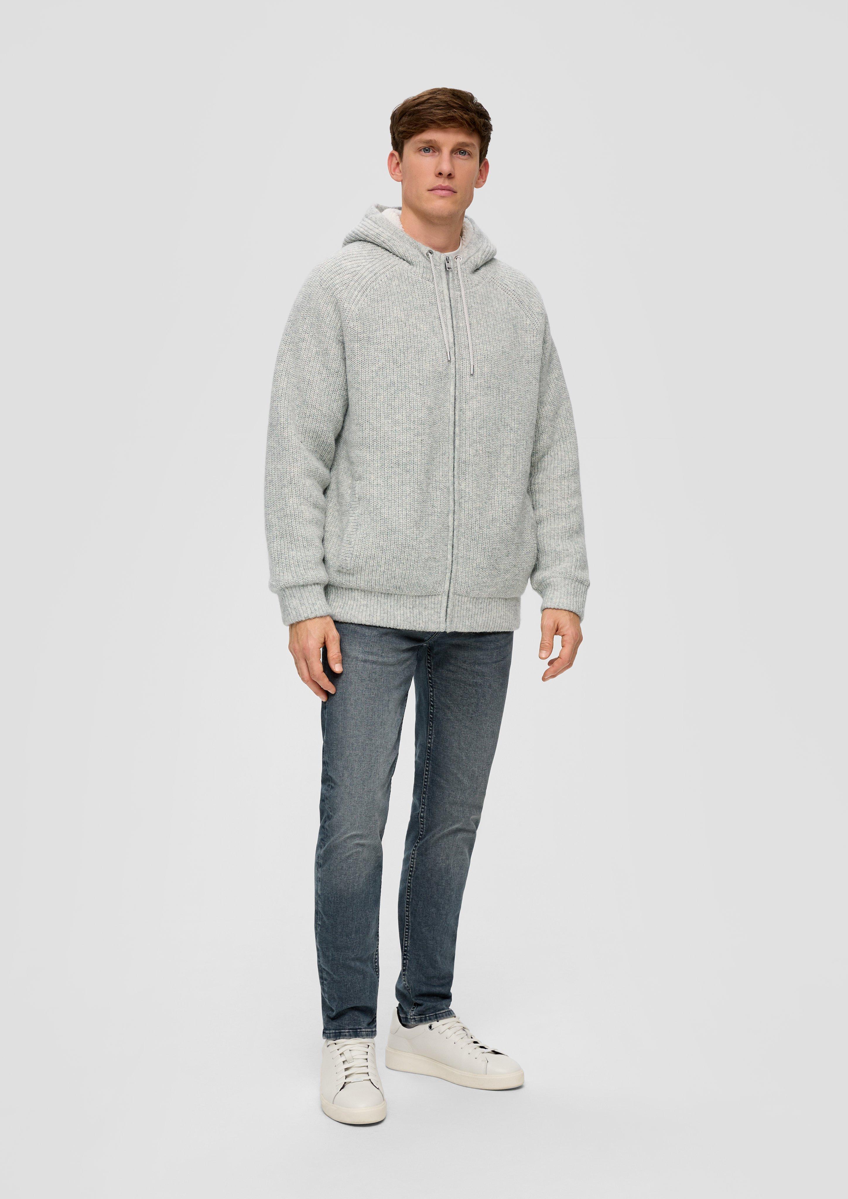 Fleecejacke mit Kapuze  2137420-94X0