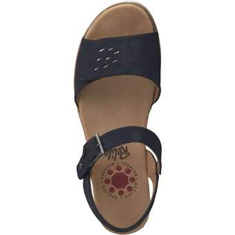 Relife Keilsandale in blau