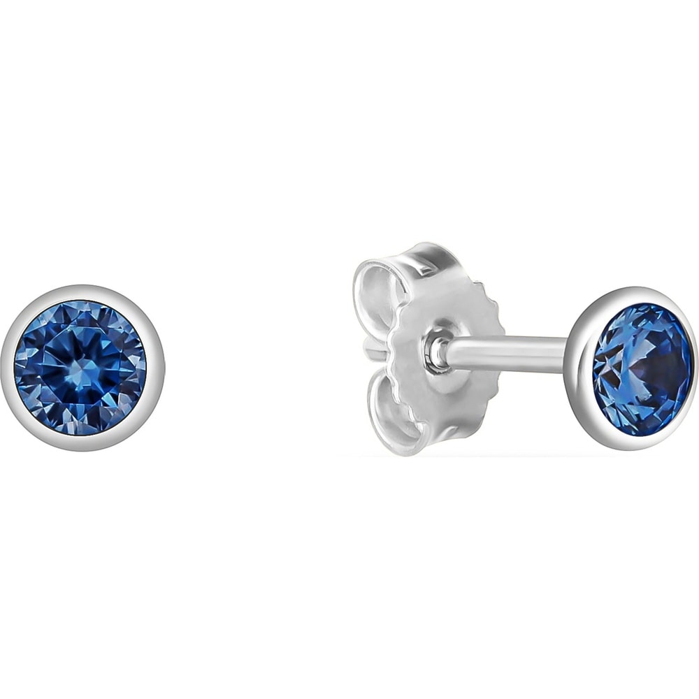 FAVS Boucles d'oreilles à fermoir à poussette 925 Argent Boucles d'oreilles