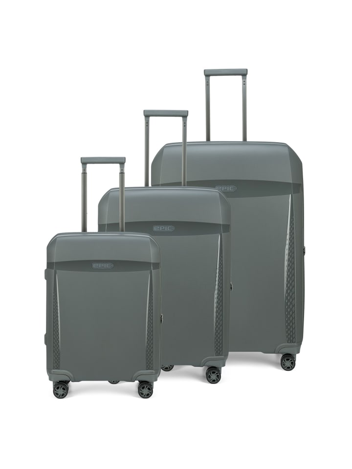 Epic Zeleste 4 Rollen Kofferset 3-teilig in ghostgrey günstig kaufen onesize