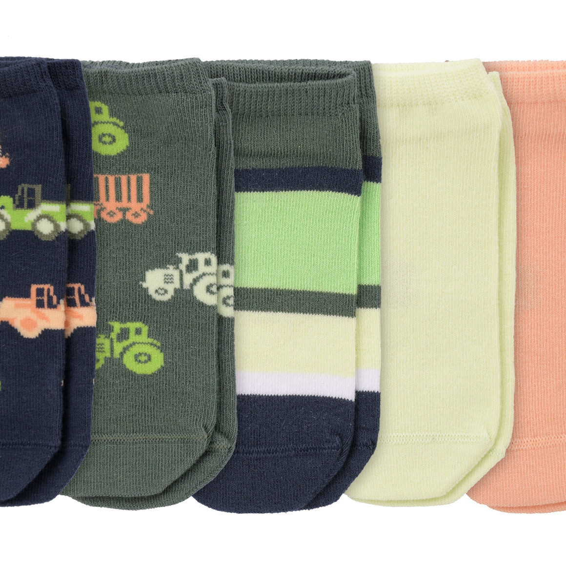 5 Paar Jungen Sneaker-Socken im Set