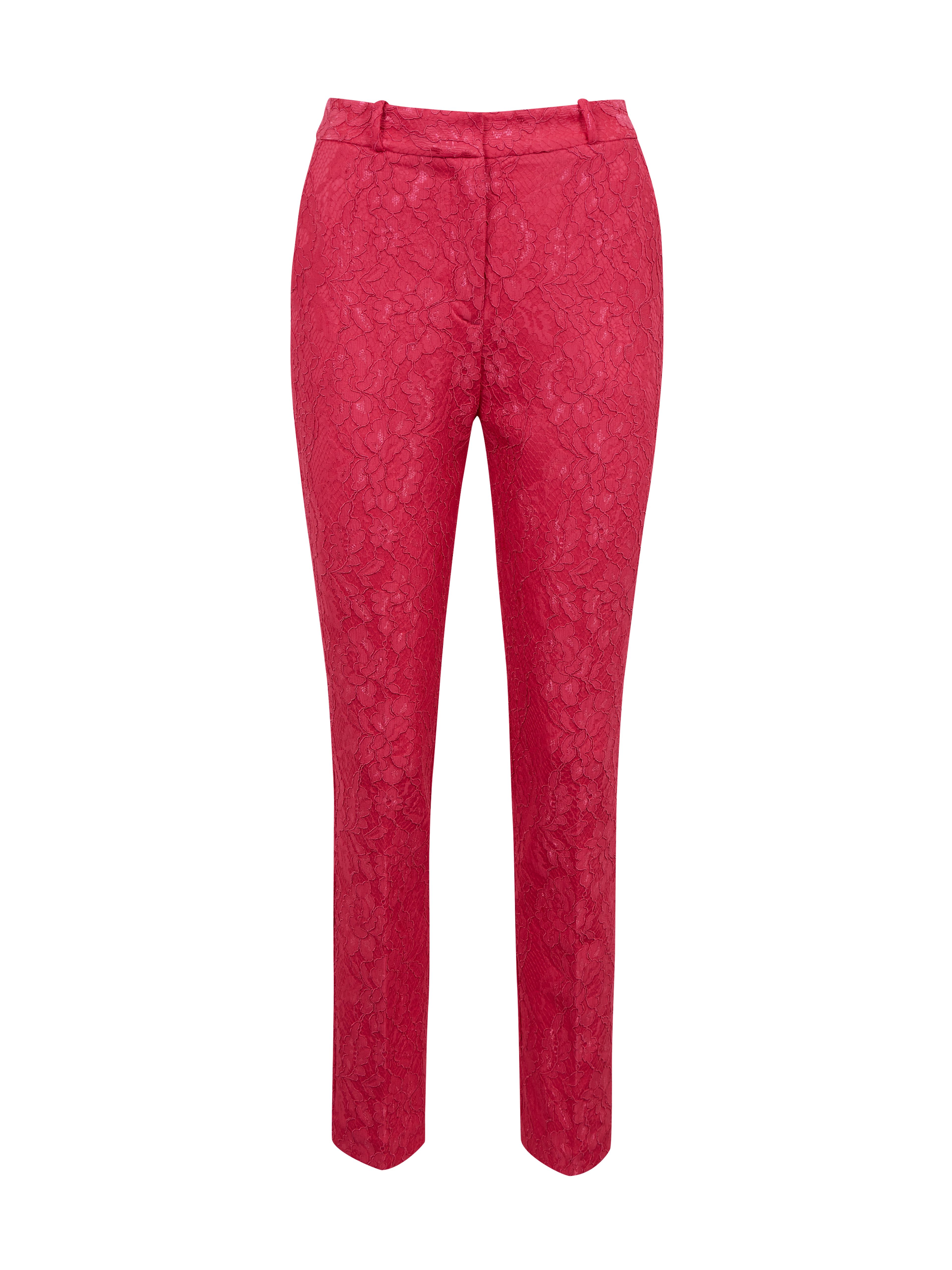 Rosa gemusterte Damen-Cropped-Hose ORSAY