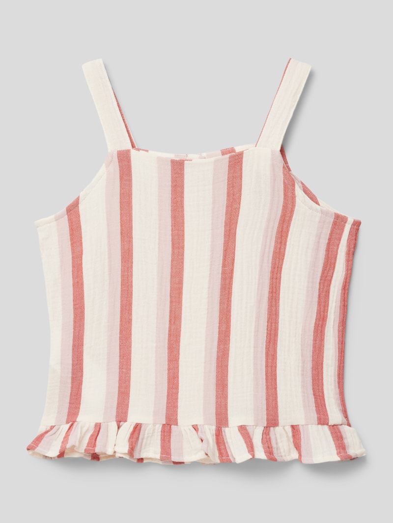 Top mit Muschelsaum Modell 'KOGTHYRA' in offwhite