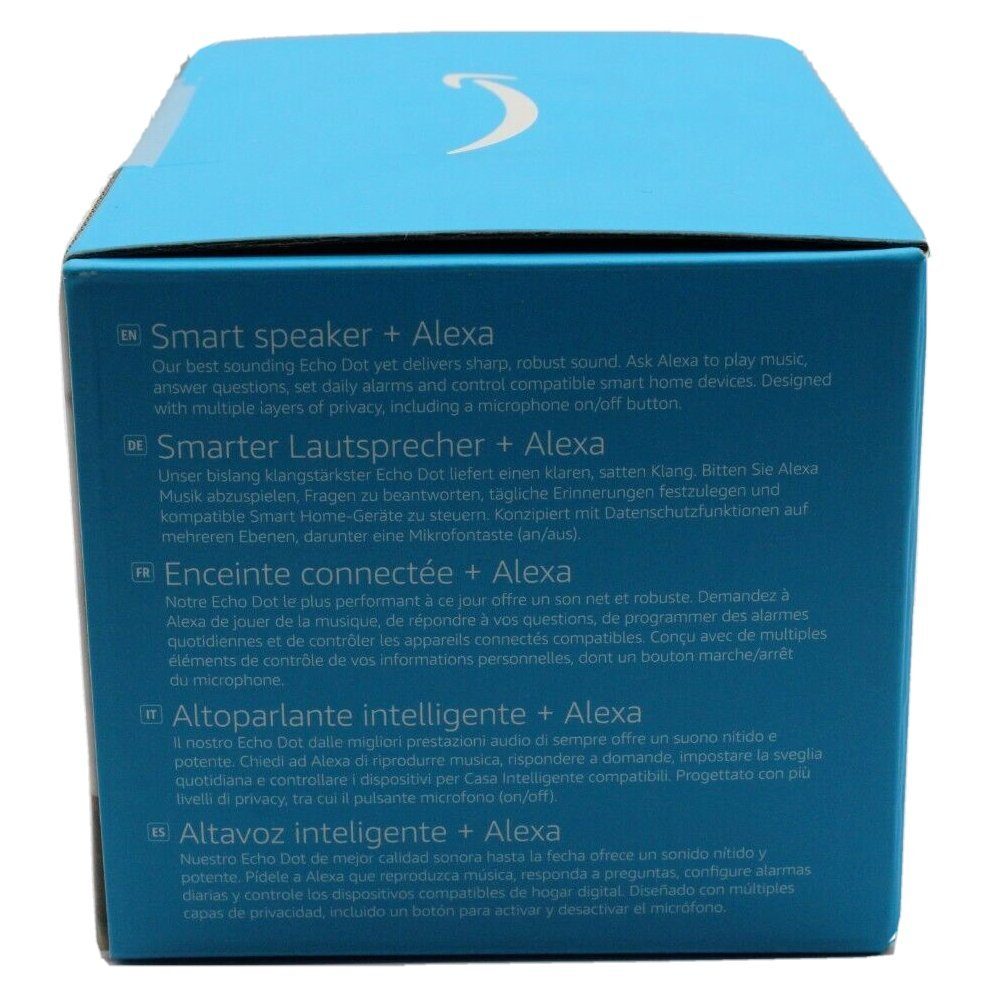 Amazon Echo Dot 5. Generation Alexa Smart Lautsprecher 2022 Smart Speaker (WLAN (WiFi), Bluetooth, mit Sprachsteuerung, Einfache Installation, Mikrofon-aus-Taste)