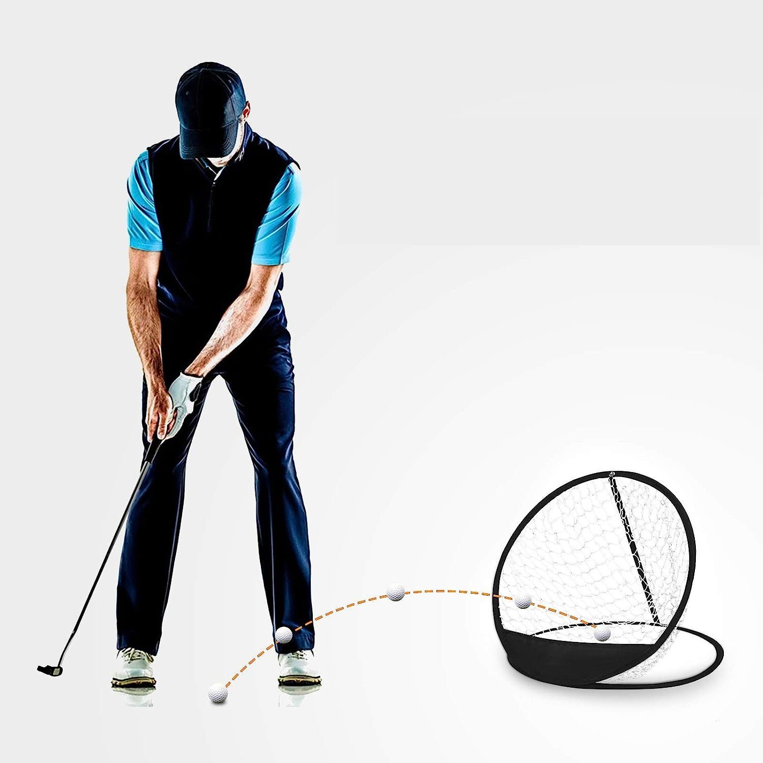 ZanMax Golfnetz Golf-Trainingsnetz, zusammenklappbares Chipper-Pop-up-Netz (1-St)