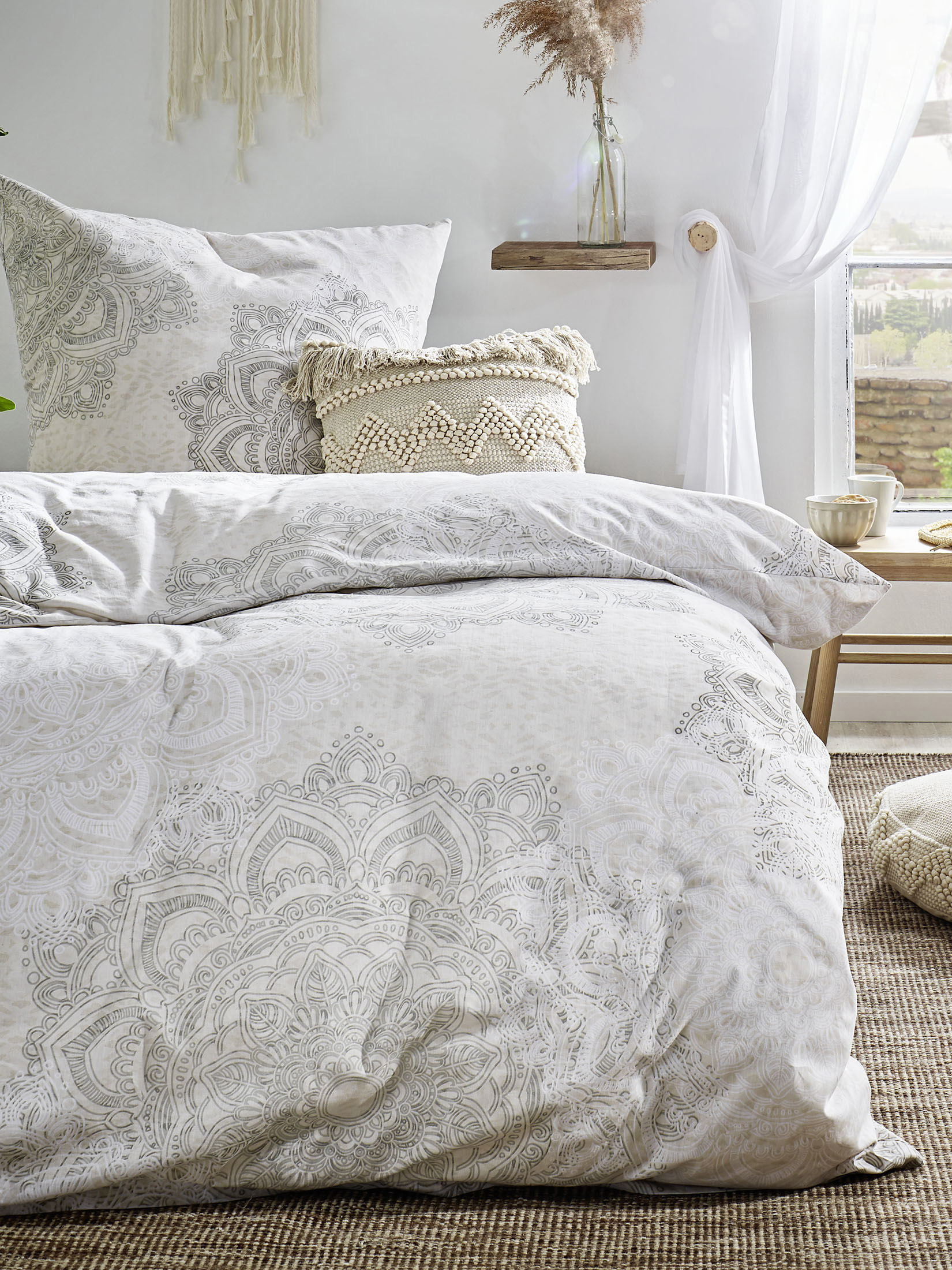 Boho Dreams Renforcé-Bettwäsche, Taupe