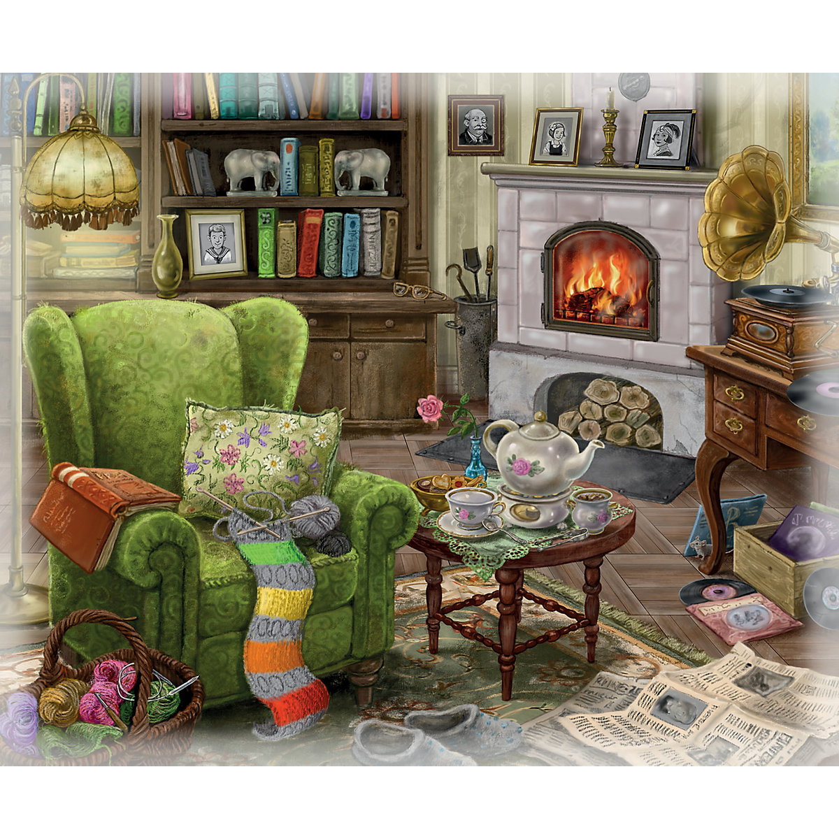 EXIT Puzzle - Im Gutshaus 2 - Wohnzimmer, 99 Teile
