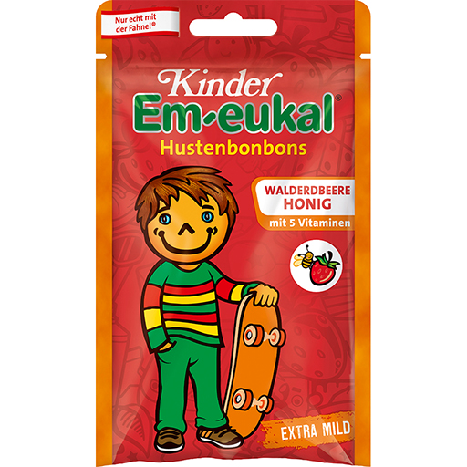 EM-EUKAL Kinder Bonbons Walderdbeere-Honig zh.  75 g  Bonbons