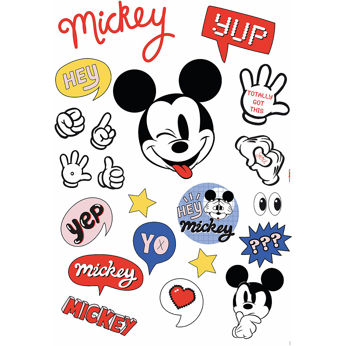 Deco-Sticker "Ist a Mickey Thing" - 50 x 70 cm, 21 Teile