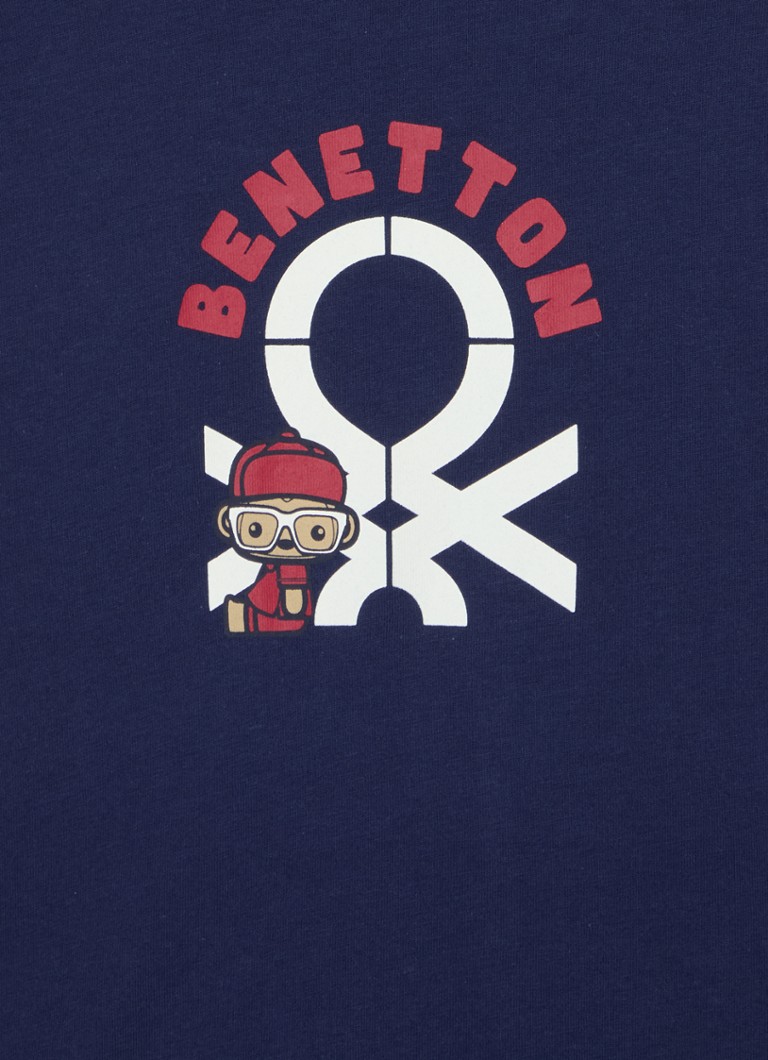 Benetton košulja dugih rukava s printom logotipa