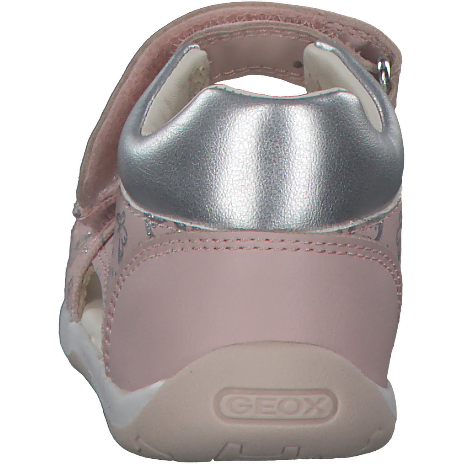 Geox B250YC, Sandalen (Kinder), Kinder, LT ROSE/SILVER