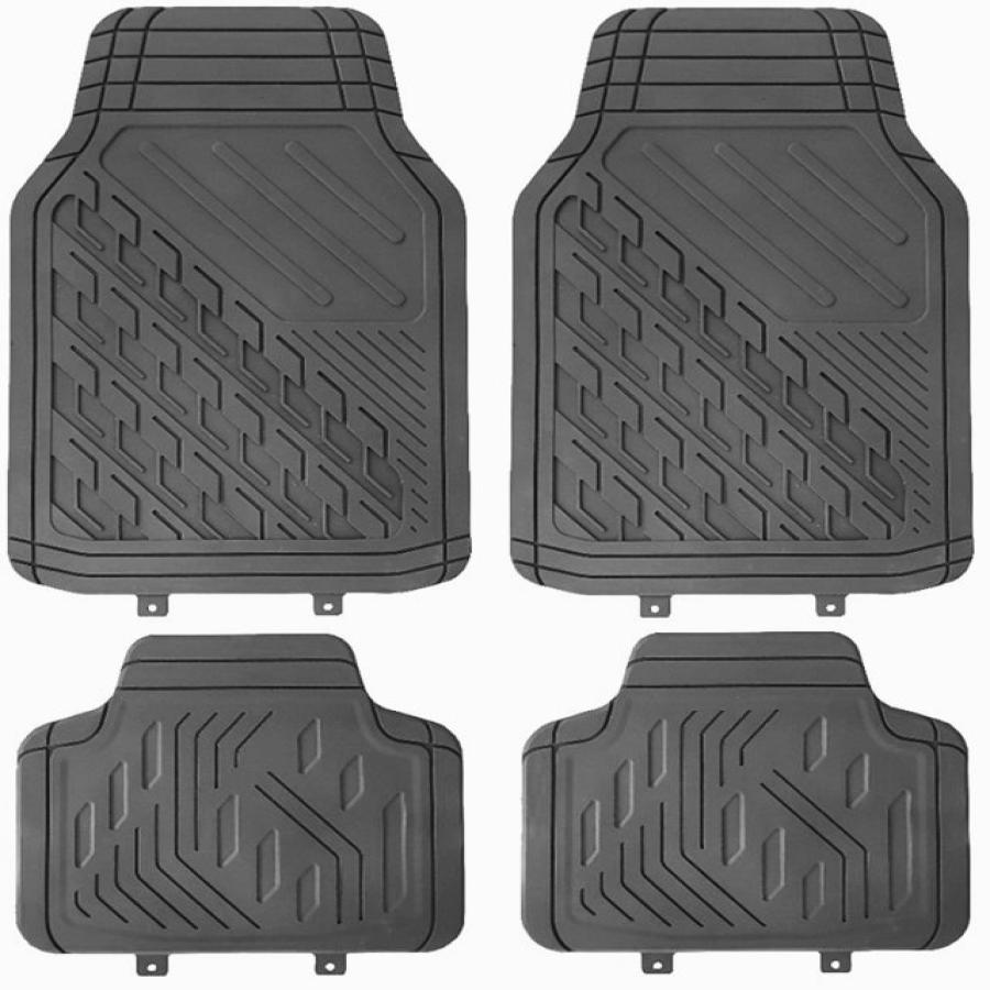 Universal PVC-Fußmatten im 4-teiligem Set, schwarz - ATU