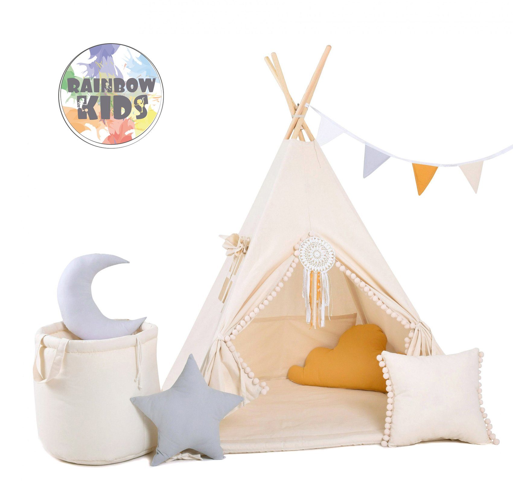 Rainbow Kids Tipi-Zelt Kinderzelt 