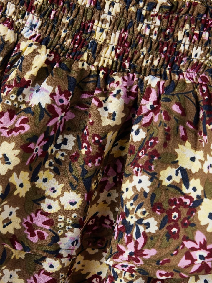 name it Blumenprint Falten Rock mit Gummibund NKFNELLY in Braun günstig kaufen