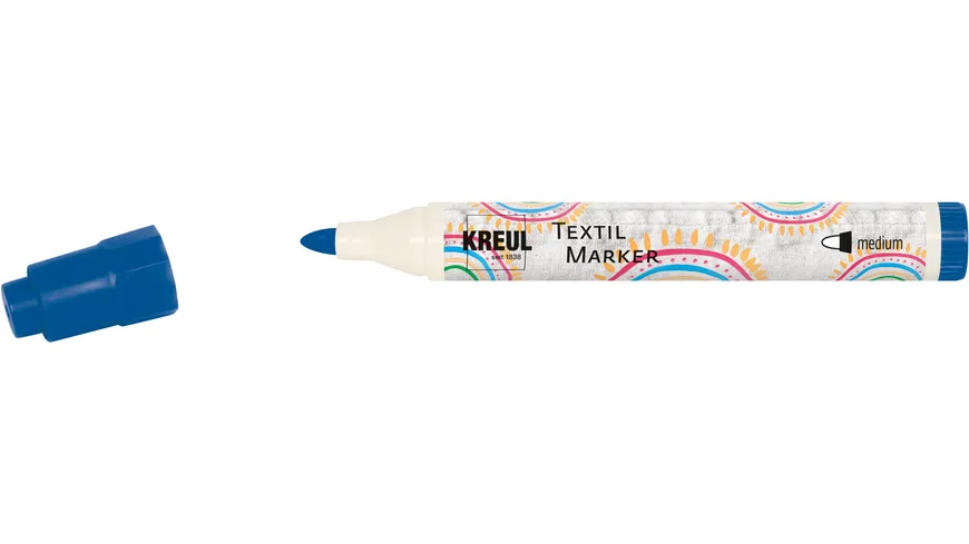 KREUL Textil Marker medium Blau Blau