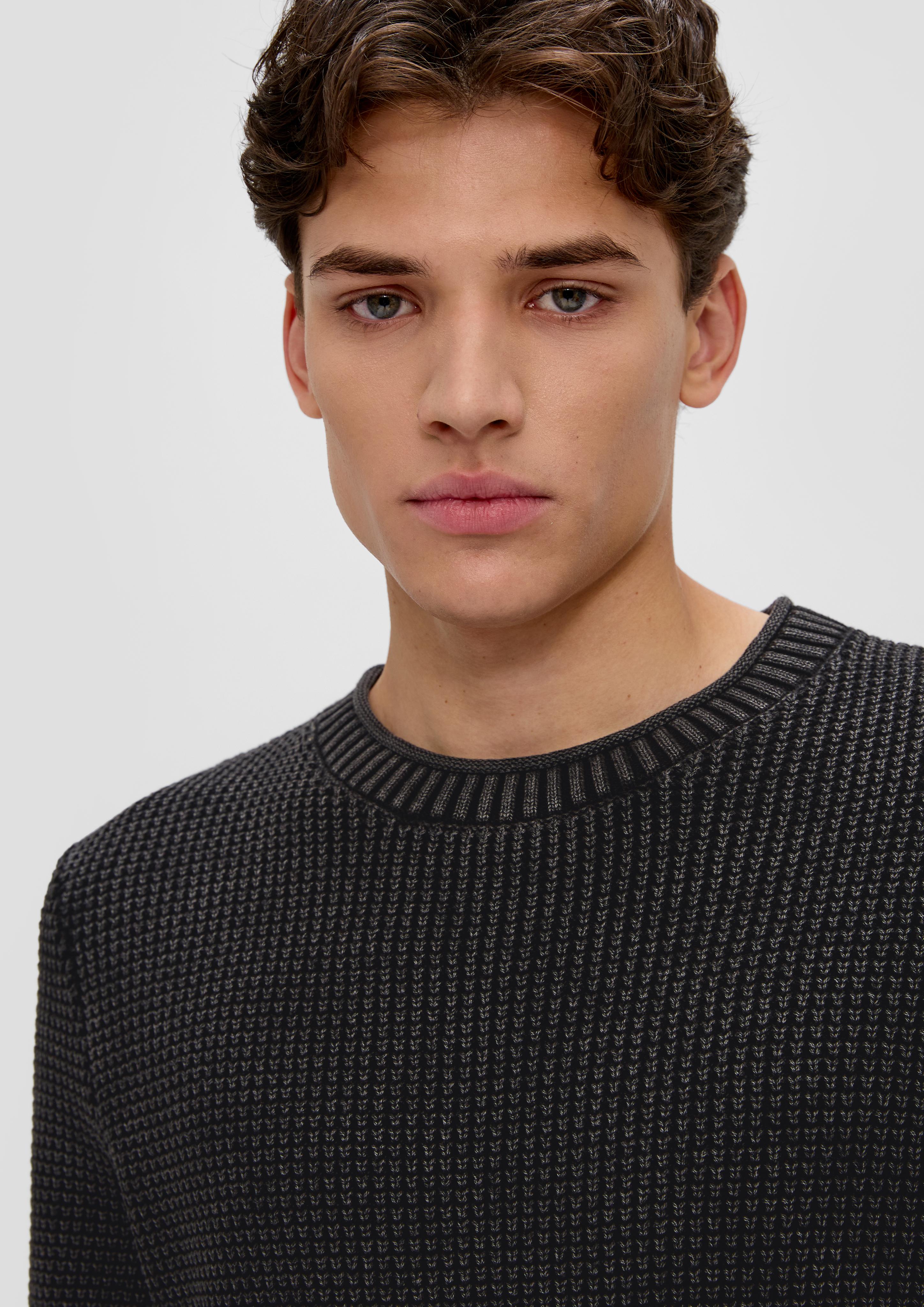 Strickpullover mit Strukturmuster  2140426-9999