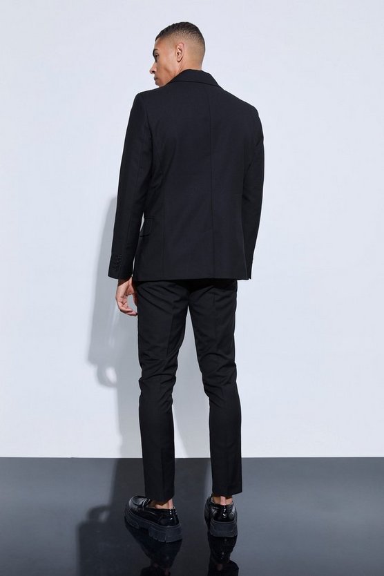 Skinny Anzugjacke mit Reißverschluss