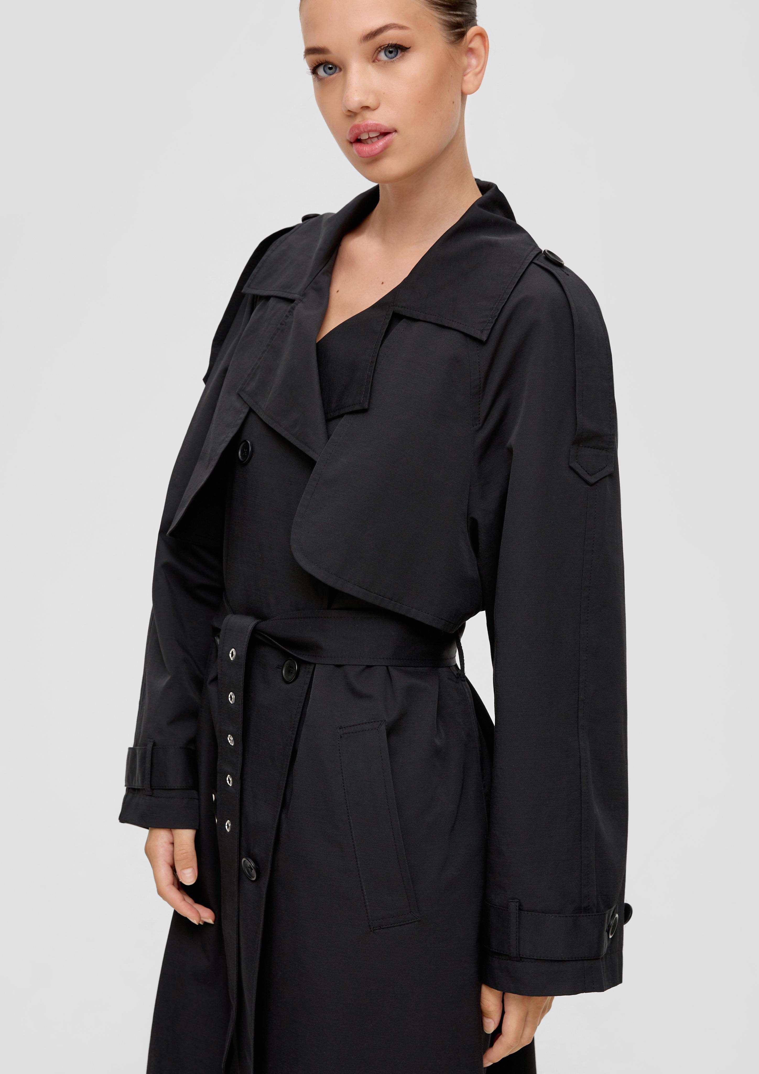 Trenchcoat mit Stoffgürtel | QS x ELIF  2135071-9999