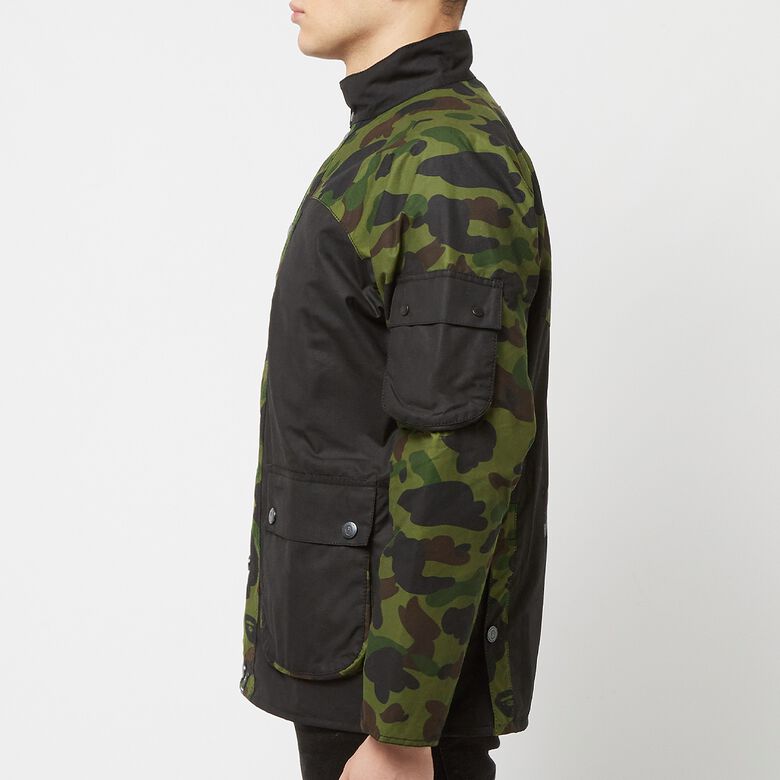 A Bathing Ape x Barbour 1st Camo International Rain Jacket green