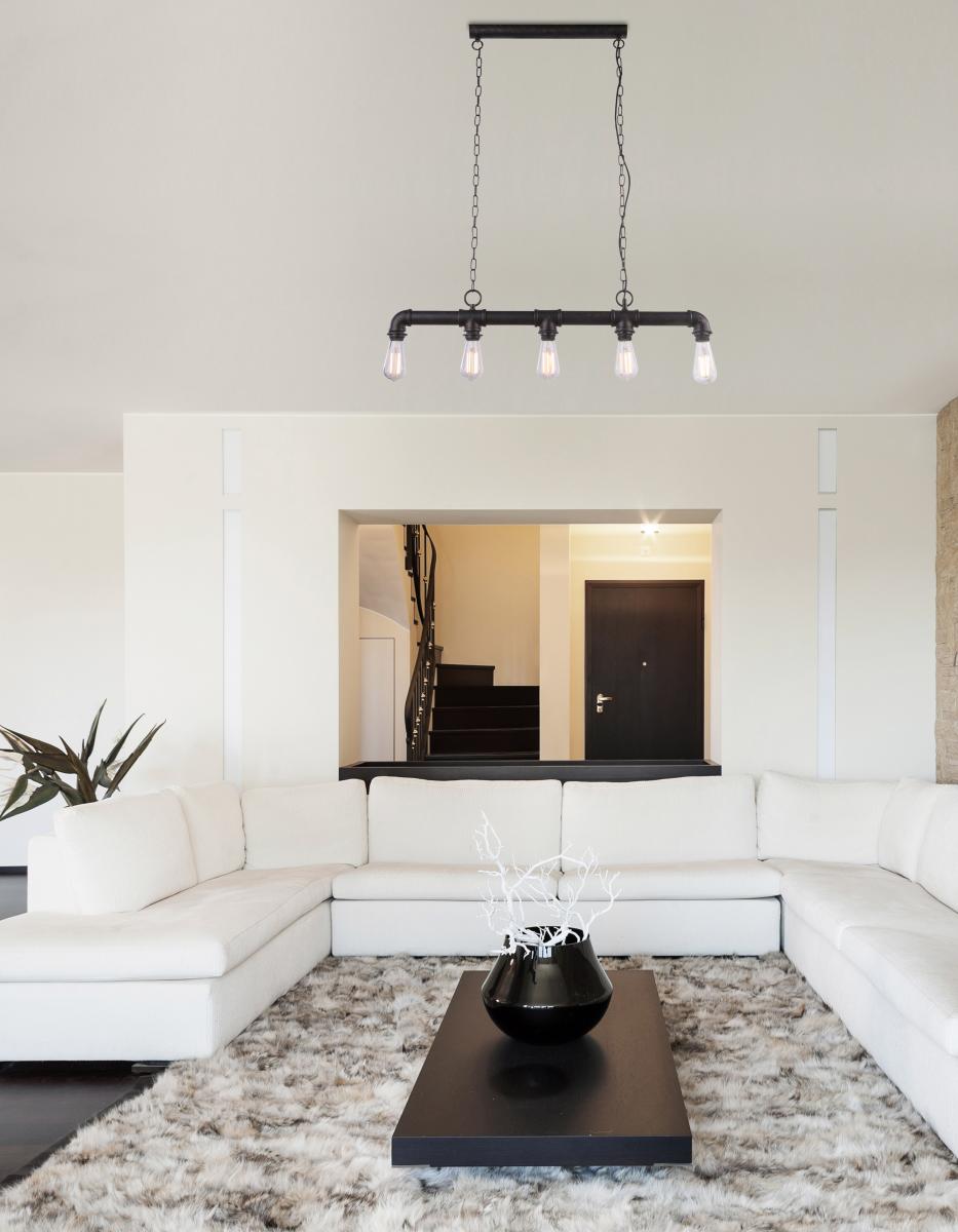 Globo Lighting - BAYUDA - Hängeleuchte Metall schwarz, 5x E27