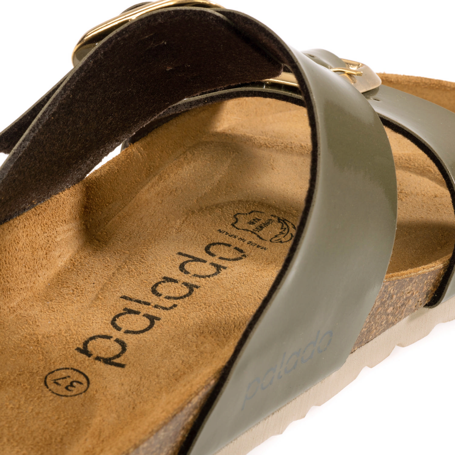 Palado Samos GS, Pantoletten, Damen, Lack Olive