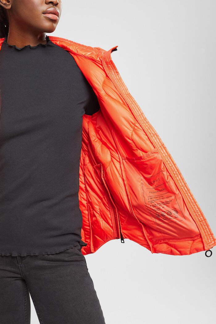 Gesteppte Puffer Jacket mit Kapuze