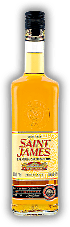 Saint James Heritage Saint James Heritage Ein Blend aus feinen karibischen Rums. Im Eichenfass gereift. 0,7	 Liter - Vol 40%