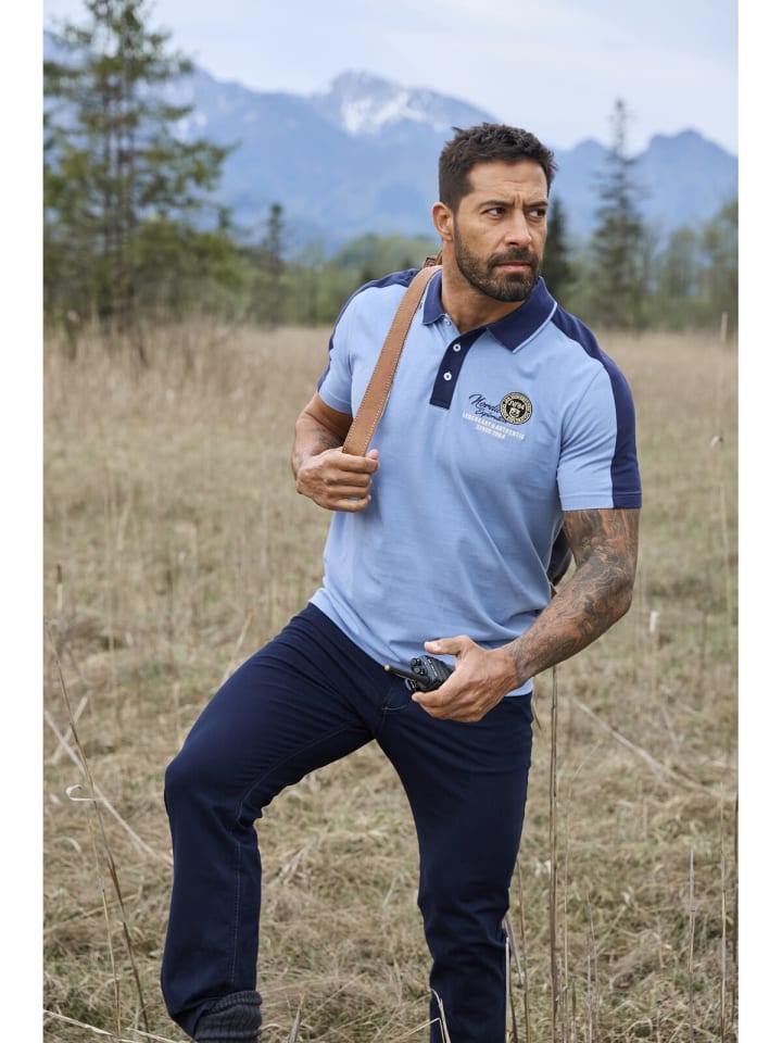 Jan Vanderstorm Poloshirt EGRON in blau günstig kaufen